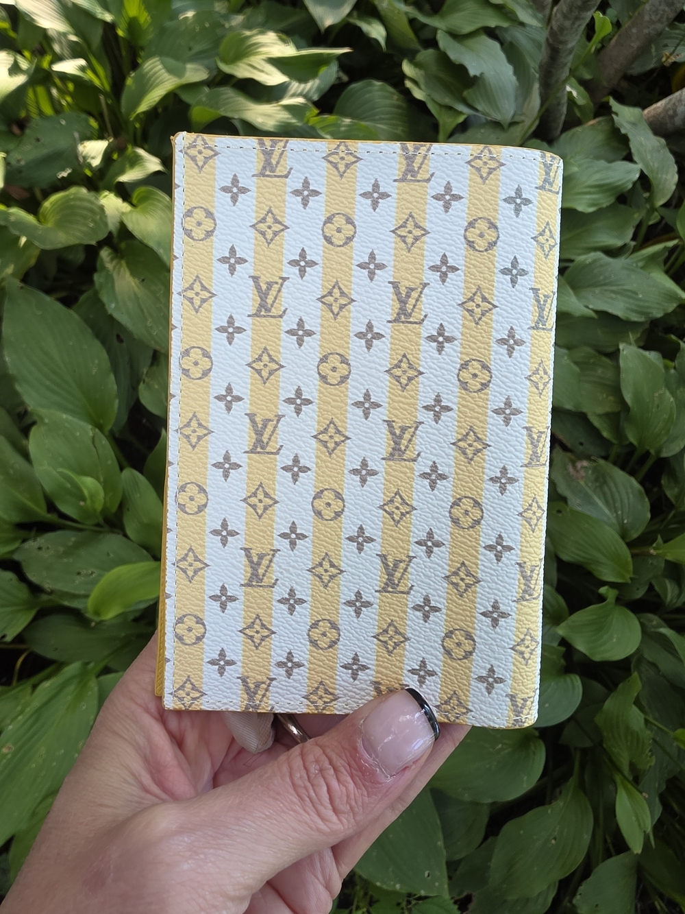 Louis Vuitton Yellow & White Monogram Passport Holder